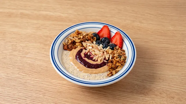 PB & J Protein Overnight Oats
