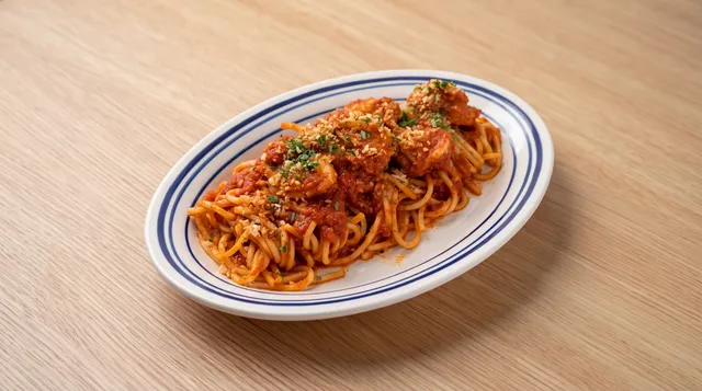 Harissa Prawn Spaghetti