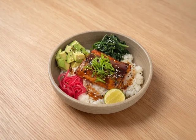 Miso Salmon Rice Bowl